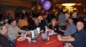 Attendees come together for the chapter�s annual Bull and Oyster Roast FUNdraiser in November.